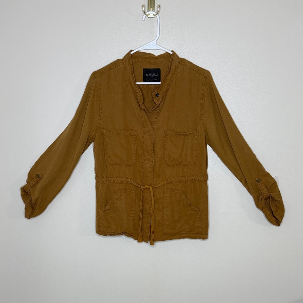 Sanctuary Tan Utility 100% Lyocell Jacket